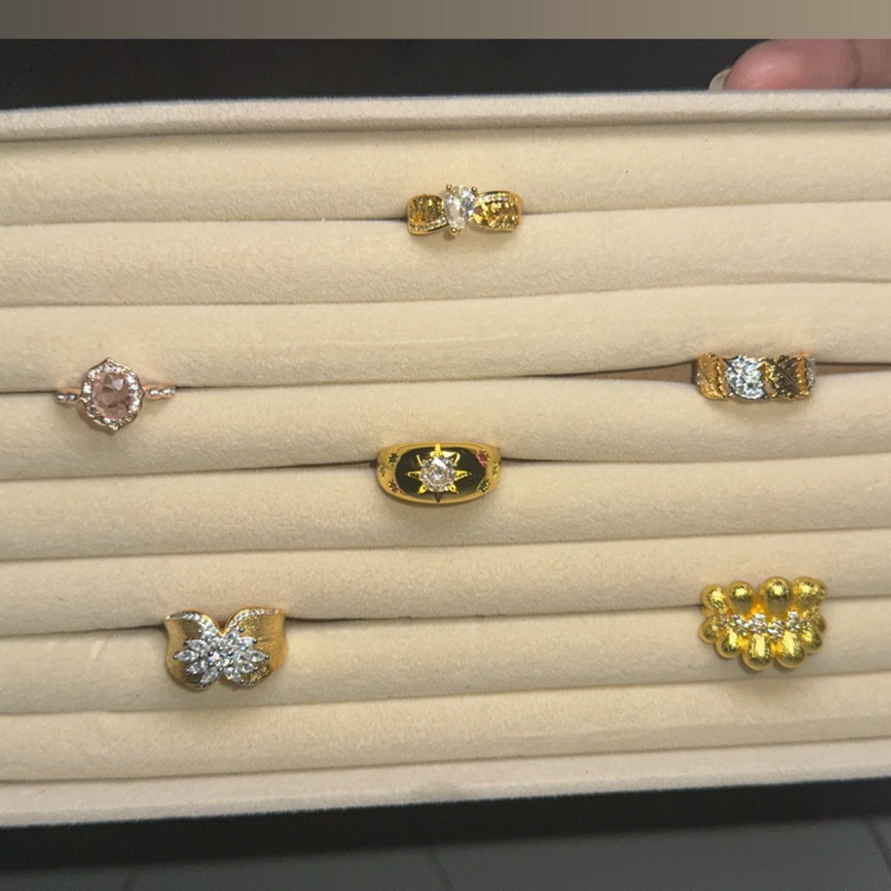 🌹Sale, 2 for $50 on all gold plated🌹 18k Gold plated ring - Picture 11 of 17